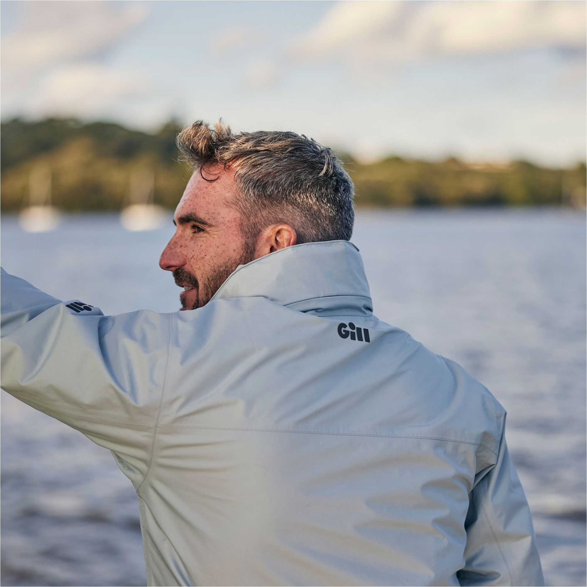 2026 Gill Heren Pilot Jacket CC90J - Light Grey